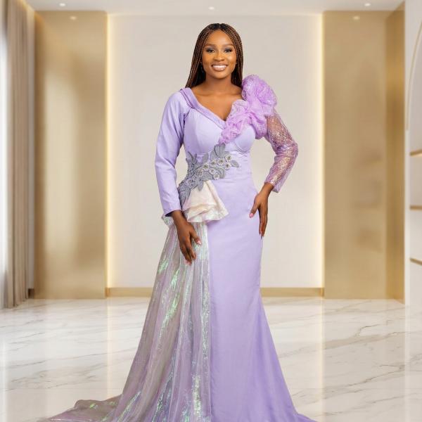 Lavender Luxe Statement Gown