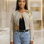 Embellished Cropped Jacket